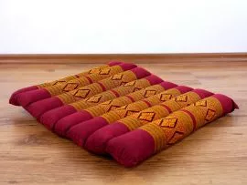 Steppkissen, Thaikissen  *rot / gelb*  (klein)