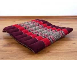 Steppkissen, Thaikissen  *rubinrot*  (klein)