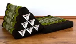 Thaikissen, Dreieckskissen *braun / grn*