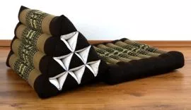 Thaikissen, Dreieckskissen *braun / Elefanten*