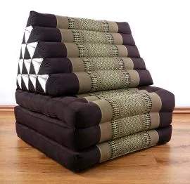 Thaikissen, Dreieckskissen  *braun*  (XXL-Hhe)