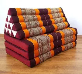 Thaikissen, Dreieckskissen  *orange*  (XXL-Breite)