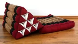 Thaikissen, Dreieckskissen *rot / schwarz*