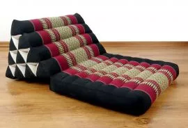 Thaikissen, Dreieckskissen *schwarz / rot*