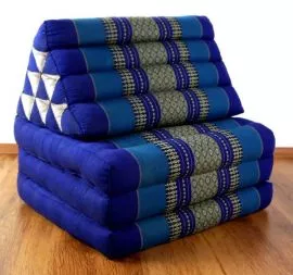 Thaikissen, Sitz- Liegekissen, Dreieckskissen  *blau*