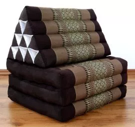 Thaikissen, Sitz- Liegekissen, Dreieckskissen  *braun*