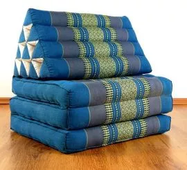 Thaikissen, Sitz- Liegekissen, Dreieckskissen  *hellblau*