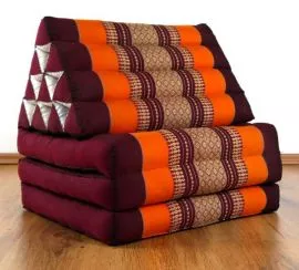 Thaikissen, Sitz- Liegekissen, Dreieckskissen  *orange*