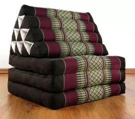 Thaikissen, Sitz- Liegekissen, Dreieckskissen  *weinrot*