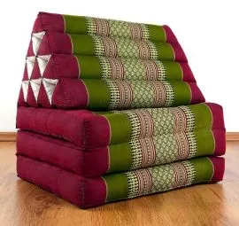 Thaikissen, Sitz- Liegekissen *rot / grn*