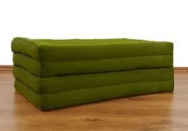 Thailndische Gstematratze, Klappmatratze  *grn / einfarbig*