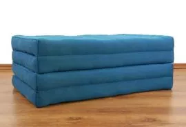 Thailndische Gstematratze, Klappmatratze  *hellblau / einfarbig*