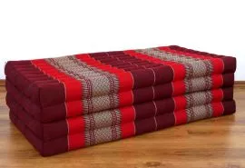 Thailndische Gstematratze, Klappmatratze  *rubinrot*