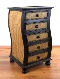 Thailndische Rattankommode  *Welle*   Nr.52