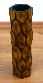 Thailndische Tischvase  *Wabenmuster (hell)*