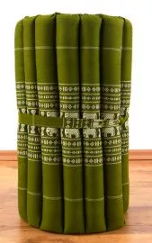 Thaimatte, Rollmatte, Liegematte  *grn / Elefanten*  Gr.S