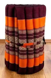 Thaimatte, Rollmatte, Liegematte  *orange*  Gr.S