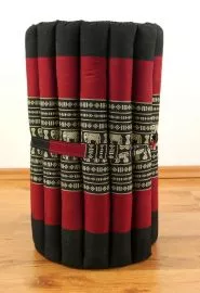 Thaimatte, Rollmatte, Liegematte  *schwarz / Elefanten*  Gr.S